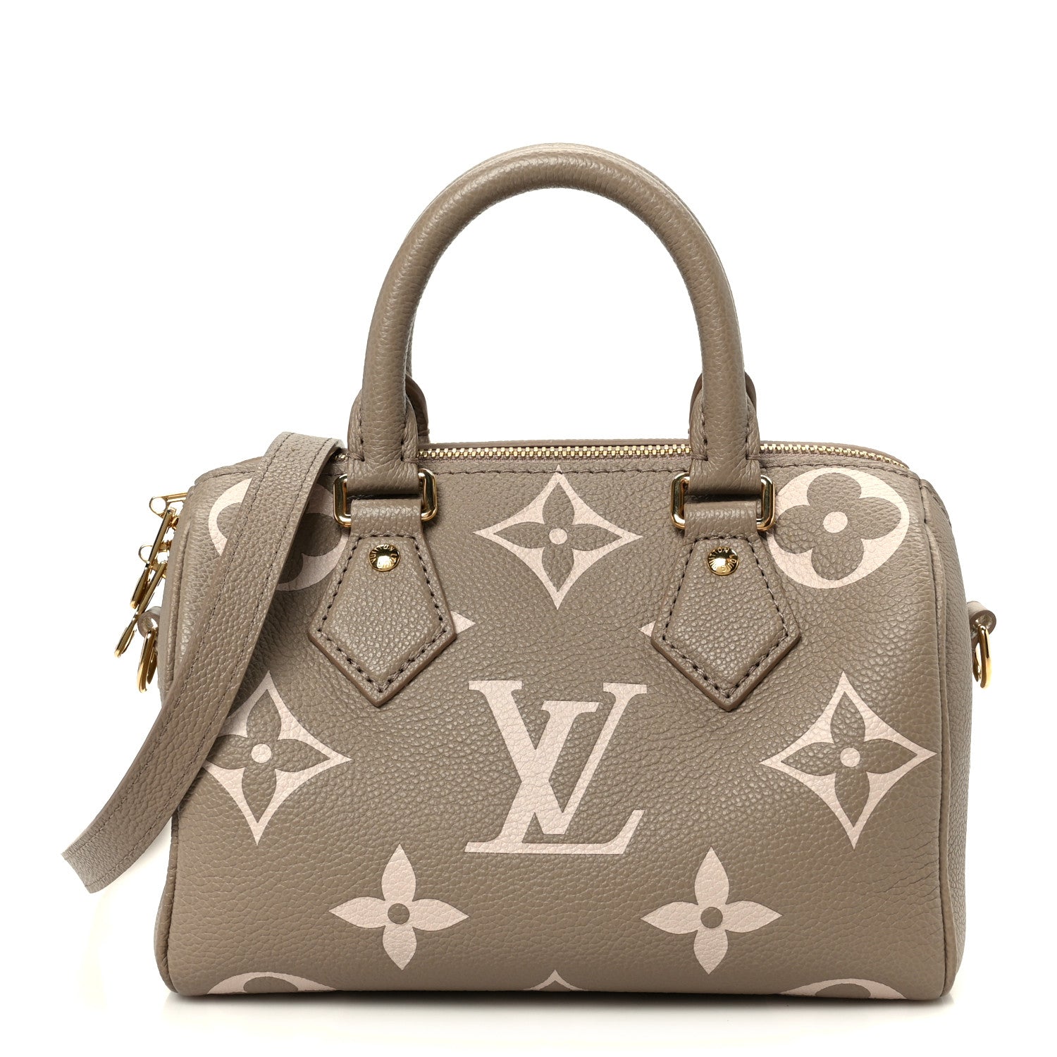Empreinte Monogram Giant Speedy Bandouliere 20 Creme Beige