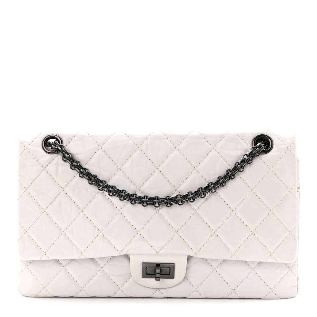 Aged Calfskin 2.55 Reissue 226 Flap White