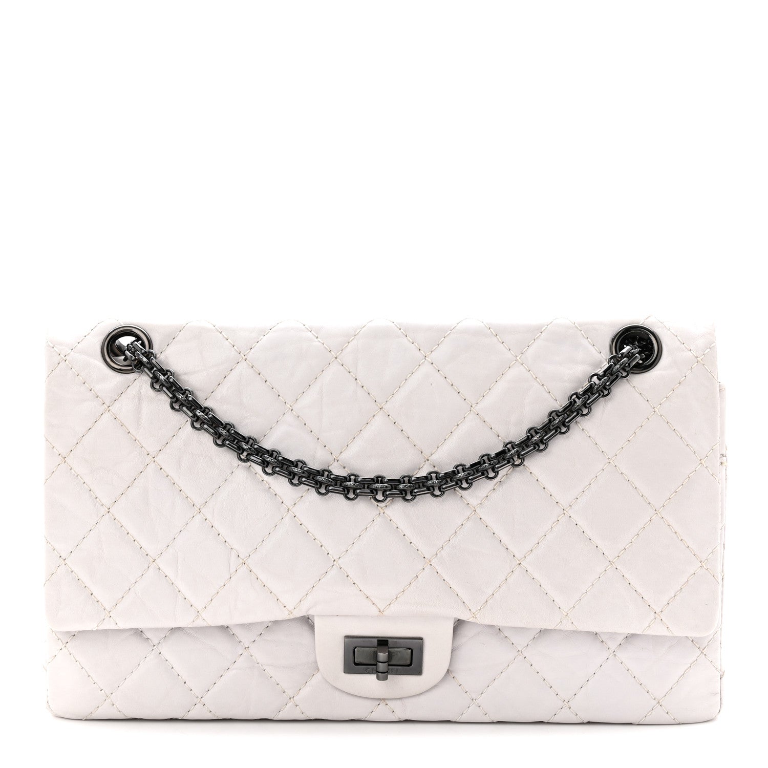 Aged Calfskin 2.55 Reissue 226 Flap White
