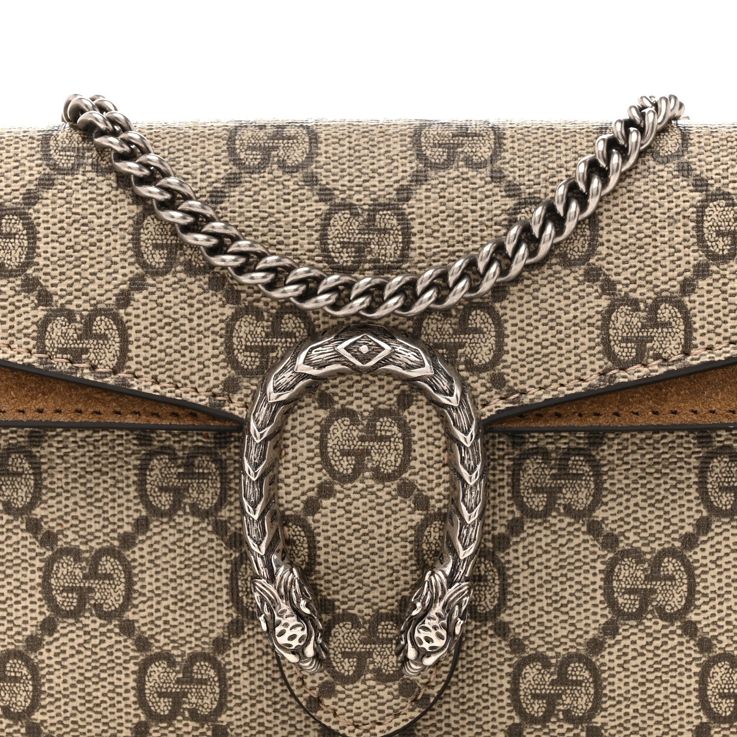 GG Supreme Monogram Super Mini Dionysus Shoulder Bag Taupe