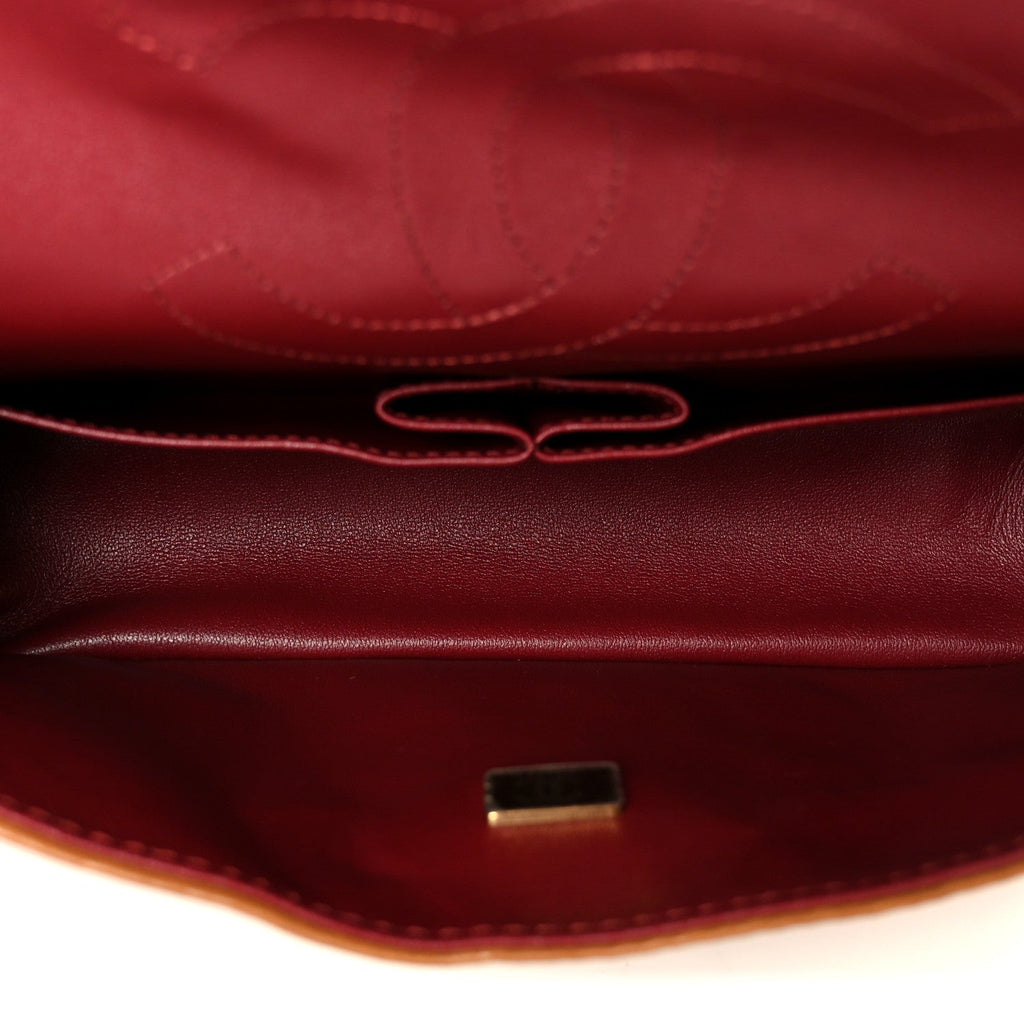 Lambskin Quilted Crush 2.55 Reissue 225 Flap Camel