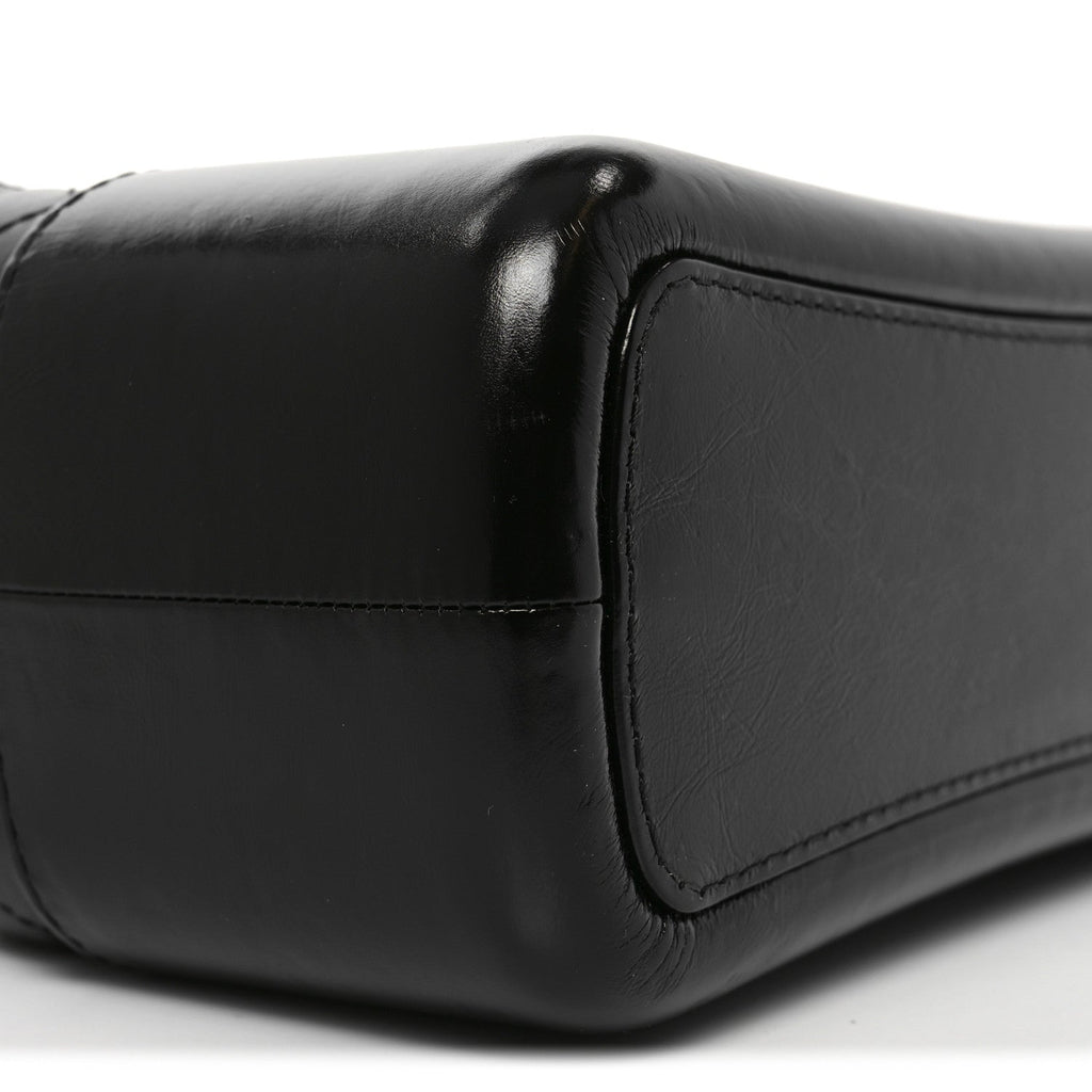 Aged Calfskin Quilted Medium Gabrielle Hobo Black