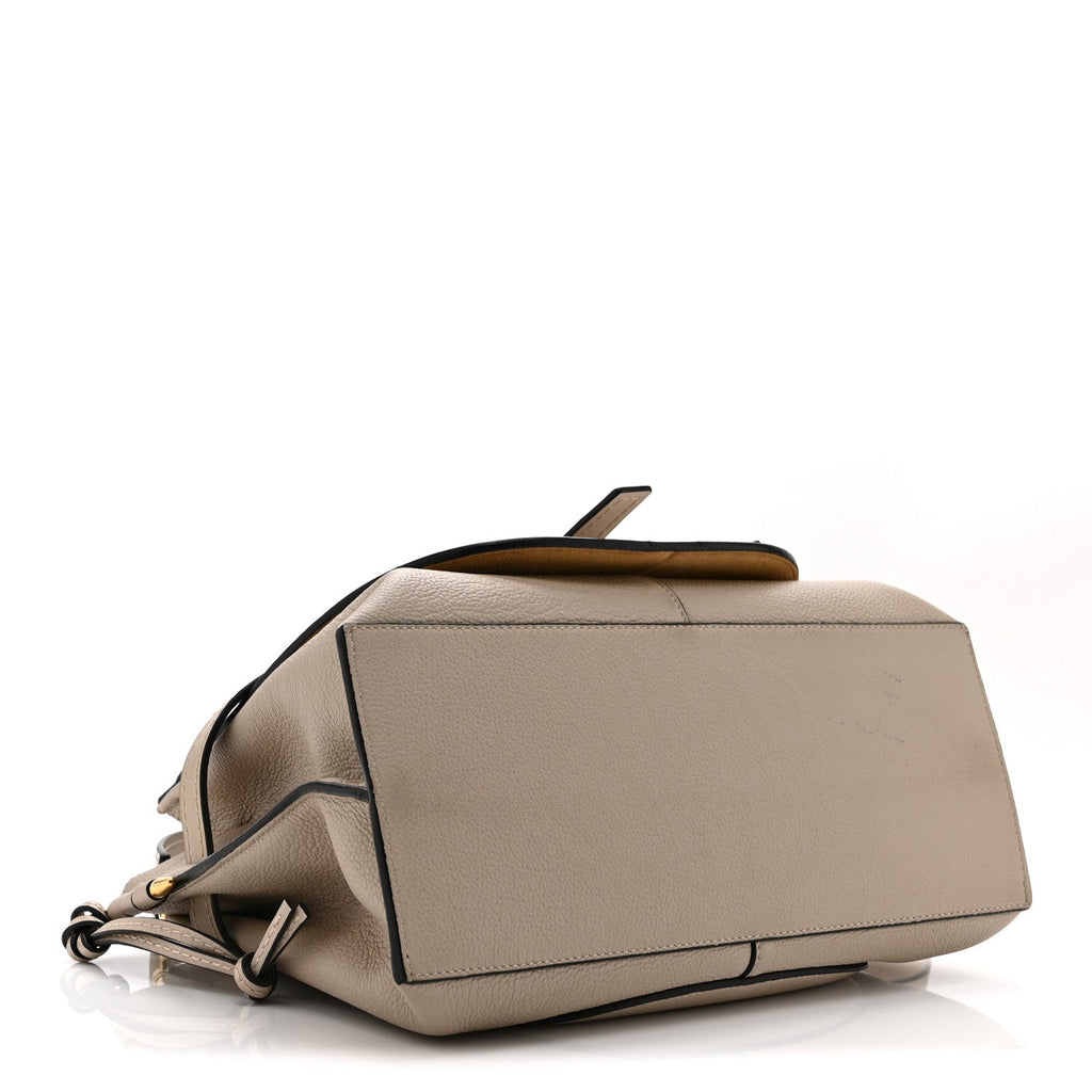 Calfskin Mini Gate Tote Light Oat