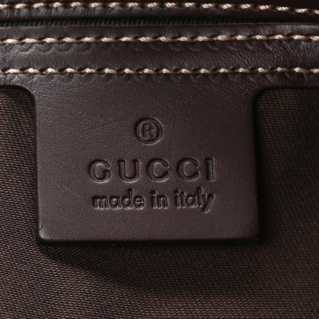 GG Supreme Monogram Belt Bag Dark Brown