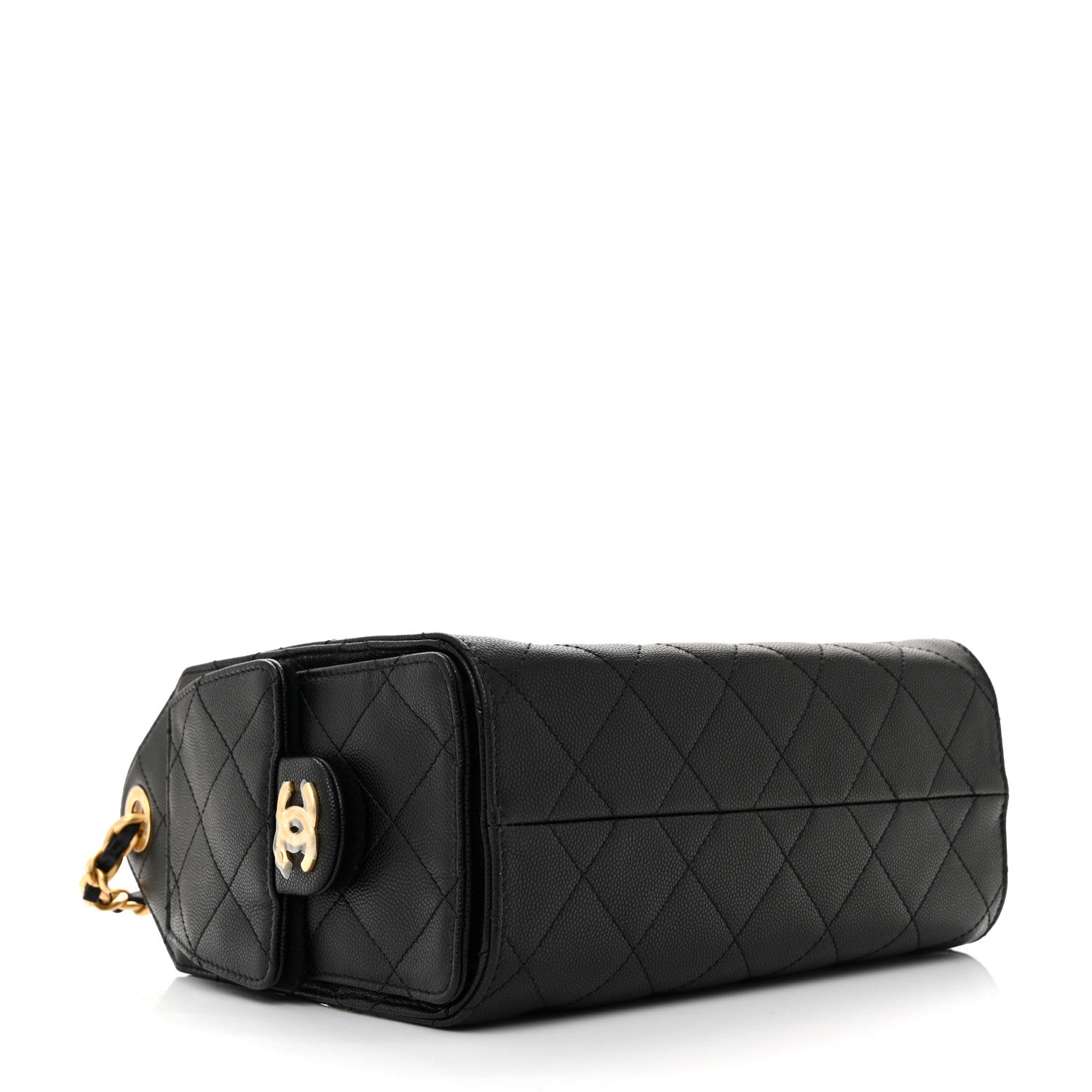 Caviar Quilted Mini Chanel 25 Handbag Black