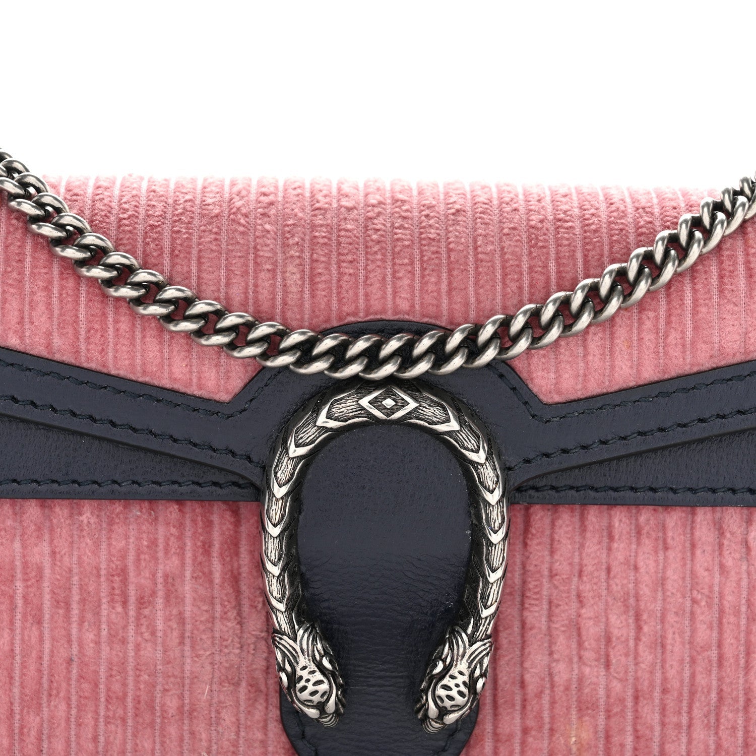 Lanzo Stretch Cord Azalea Calfskin Super Mini Dionysus Shoulder Bag Pink Blue
