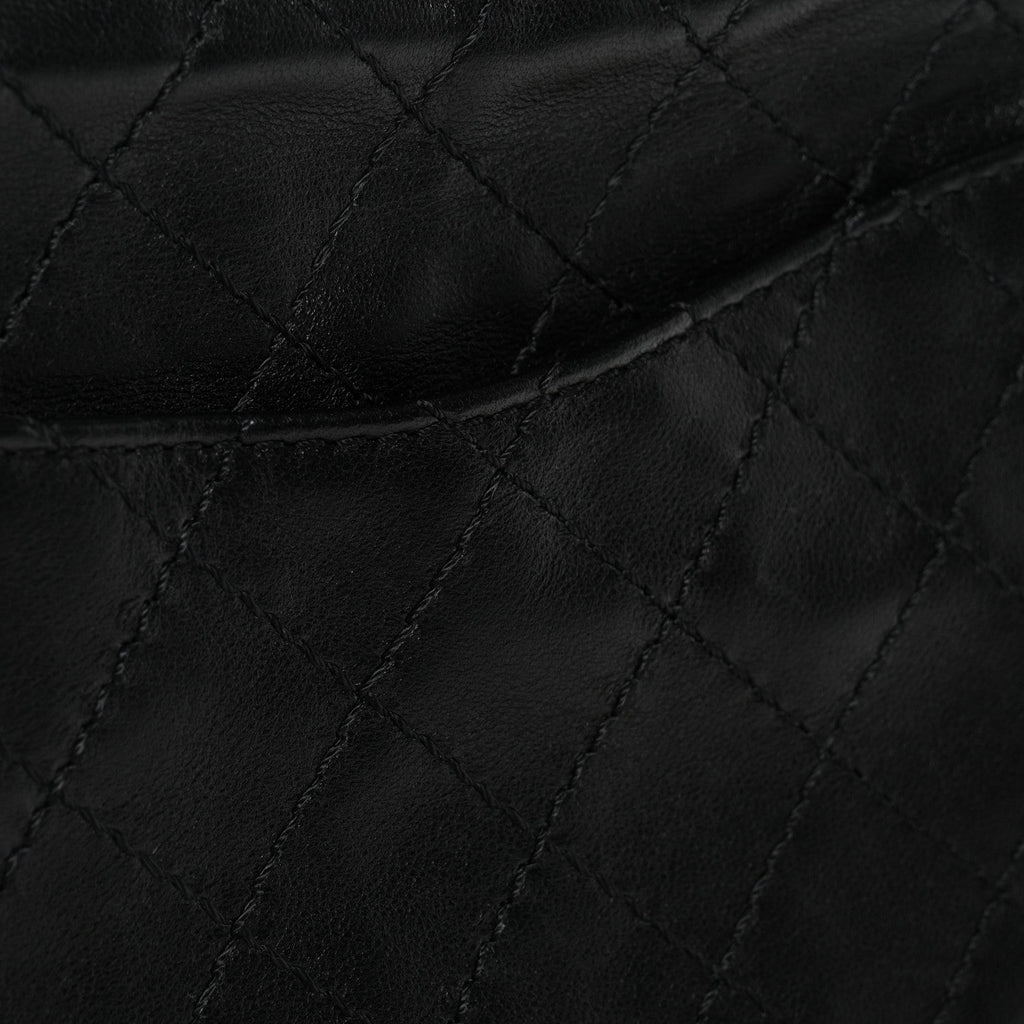 Lambskin Quilted Crush 2.55 Reissue 225 Flap Black