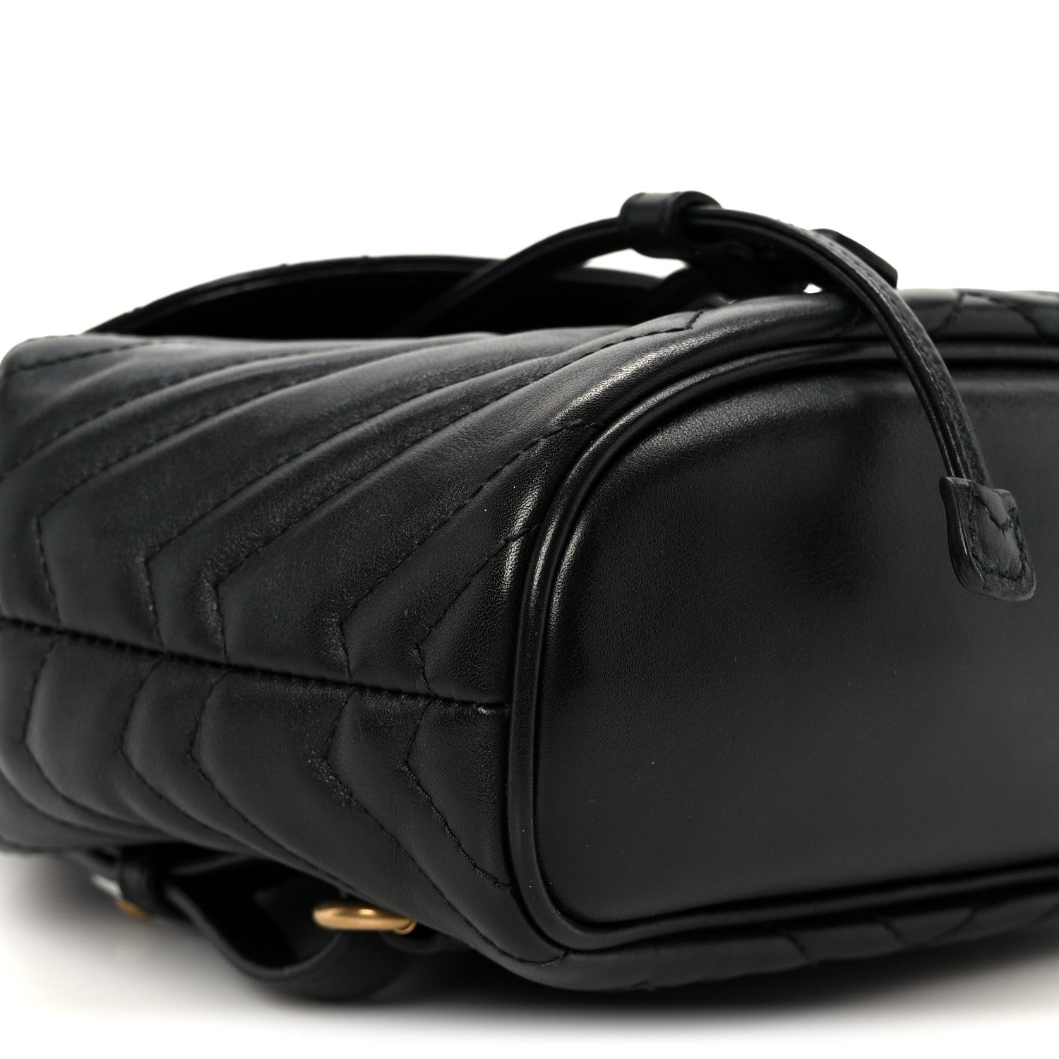Calfskin Matelasse GG Marmont Flap Backpack Black