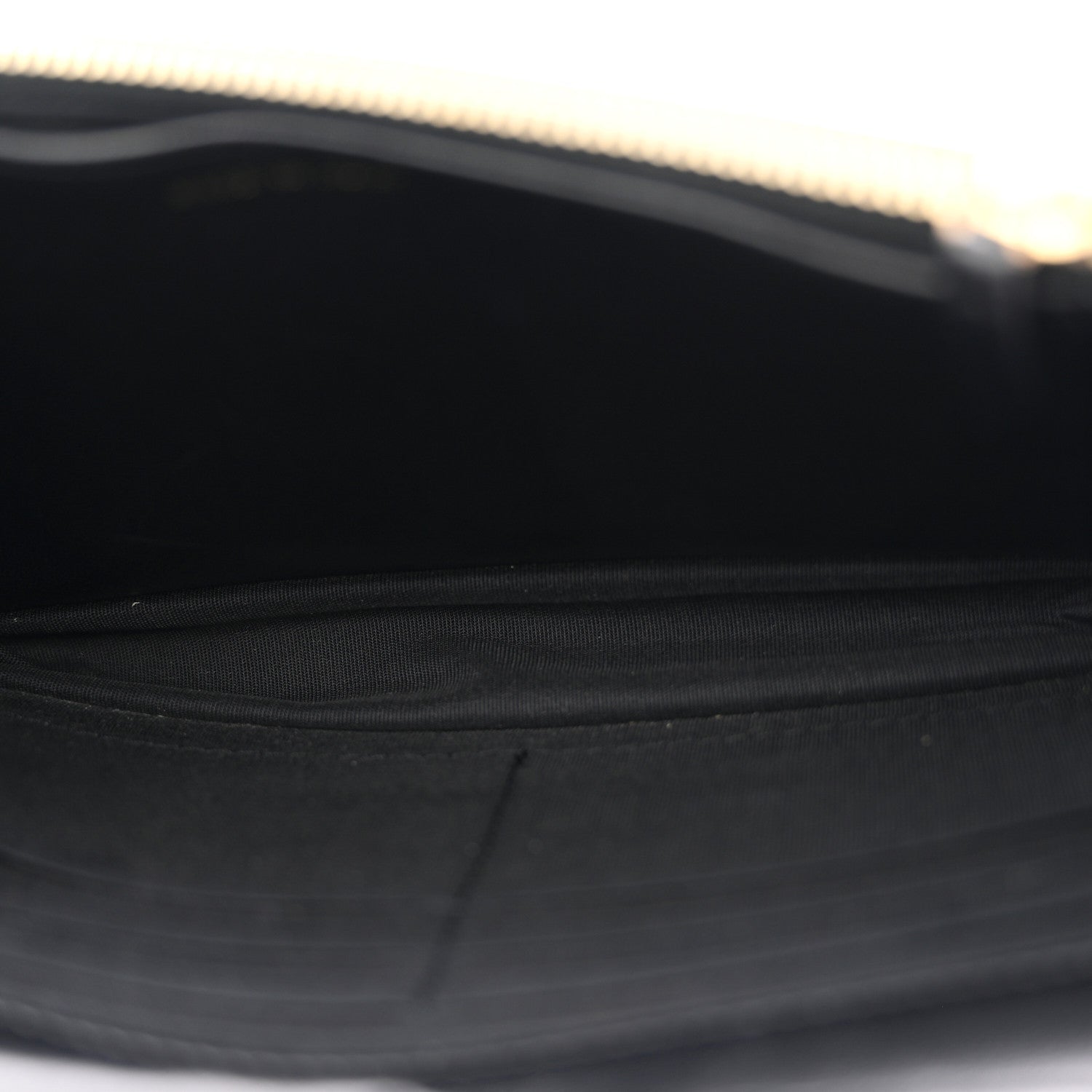 Lambskin Quilted Golden Class Wallet on Chain WOC Black