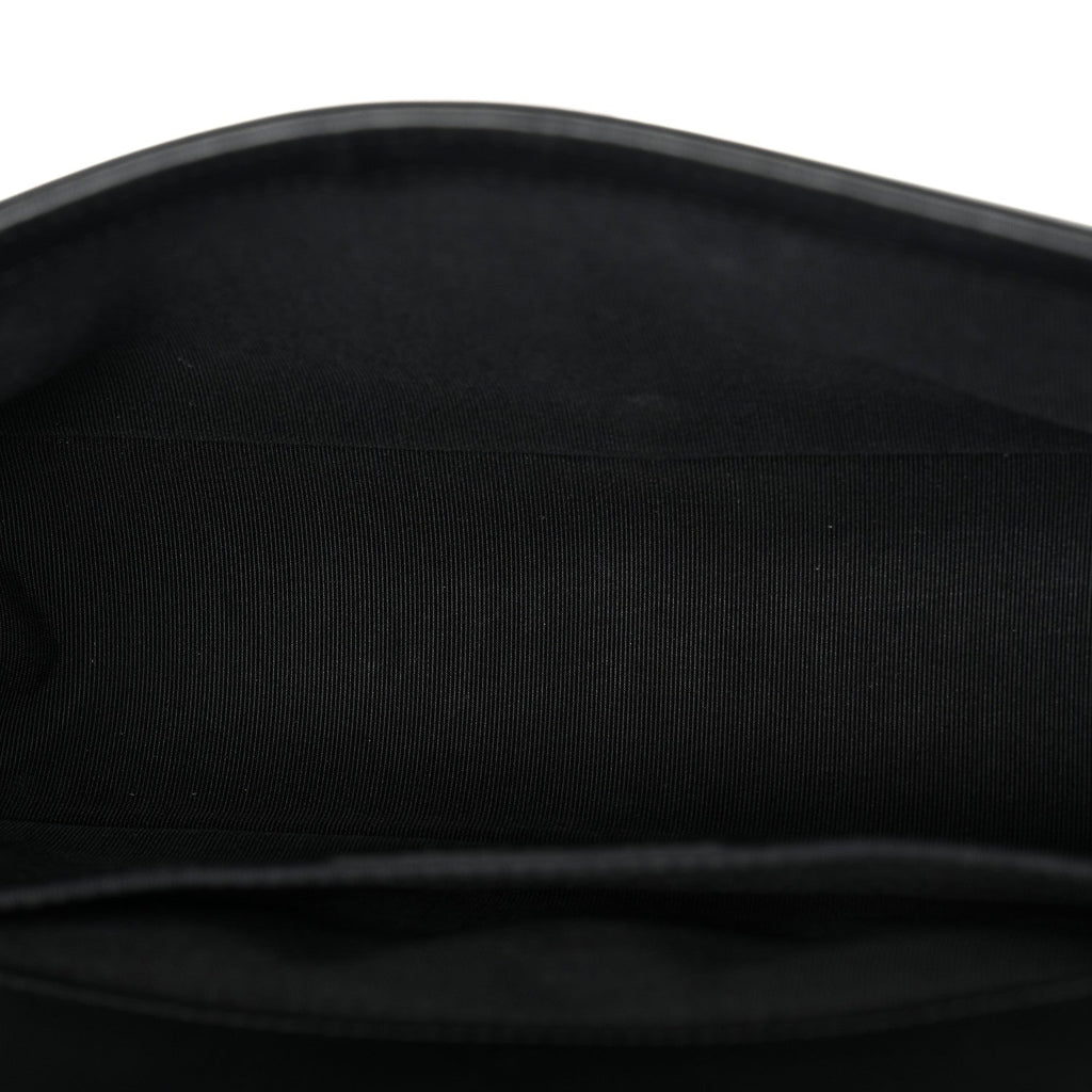 Calfskin Pleated Medium Boy In Rome Flap Black White