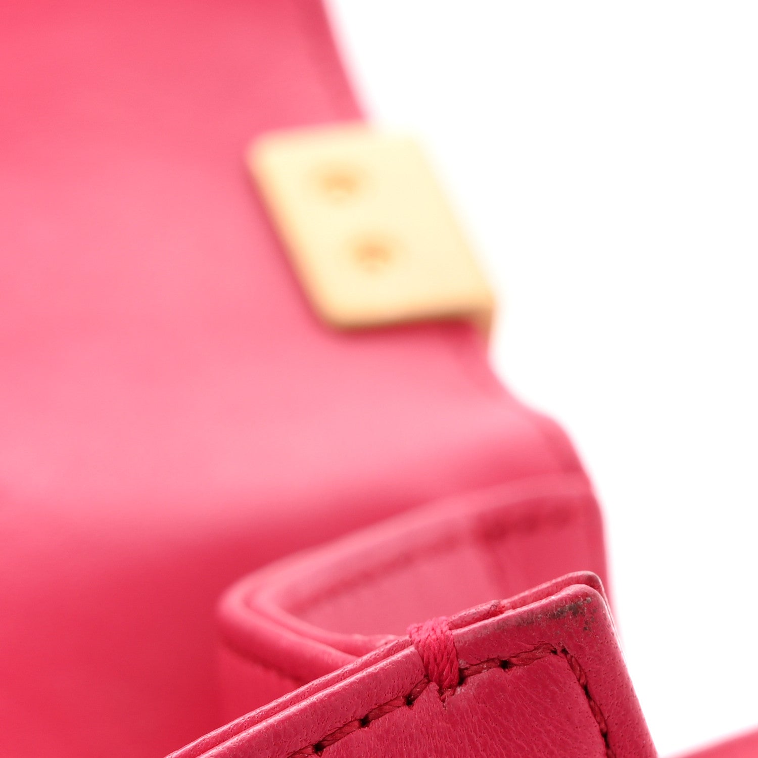 Lambskin Quilted Medium Boy Flap Fuchsia