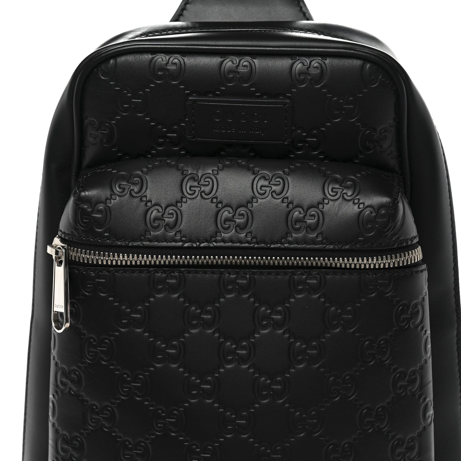 Guccissima Sling Backpack Black