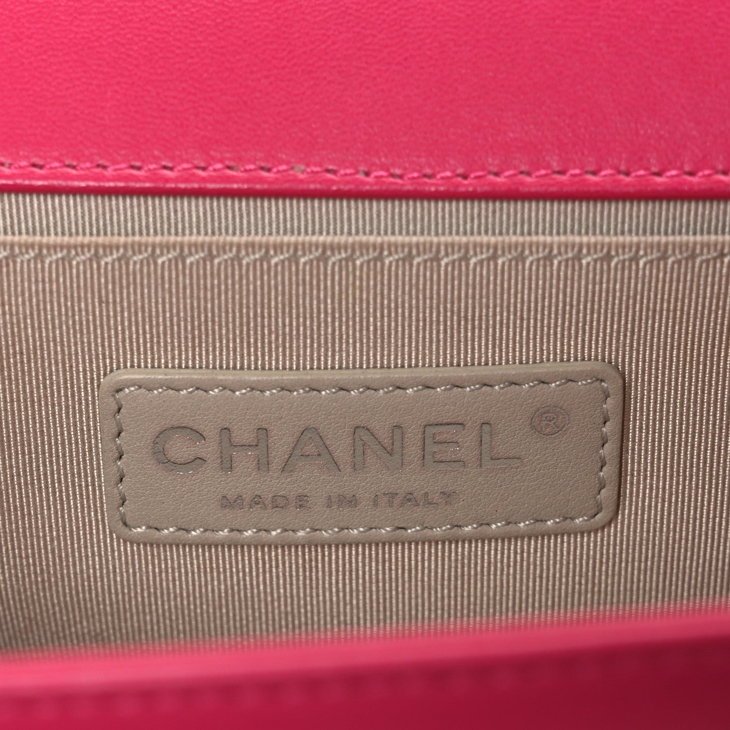 Lambskin Quilted Medium Boy Flap Pink