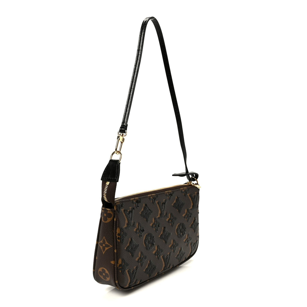 Monogram Sequins Pochette Accessories Black