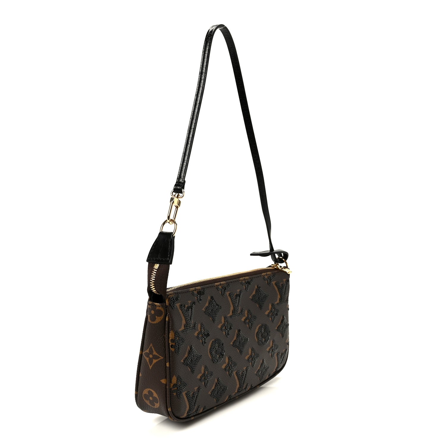 Monogram Sequins Pochette Accessories Black