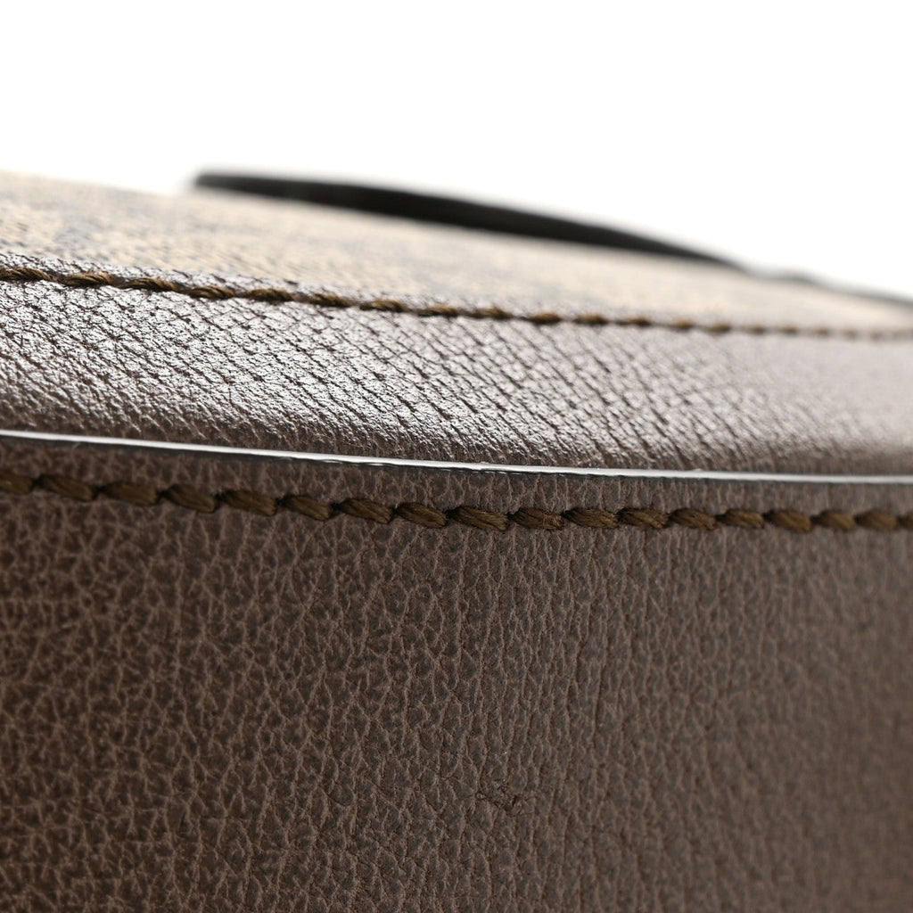 GG Supreme Monogram Web Mini Ophidia Round Shoulder Bag Brown