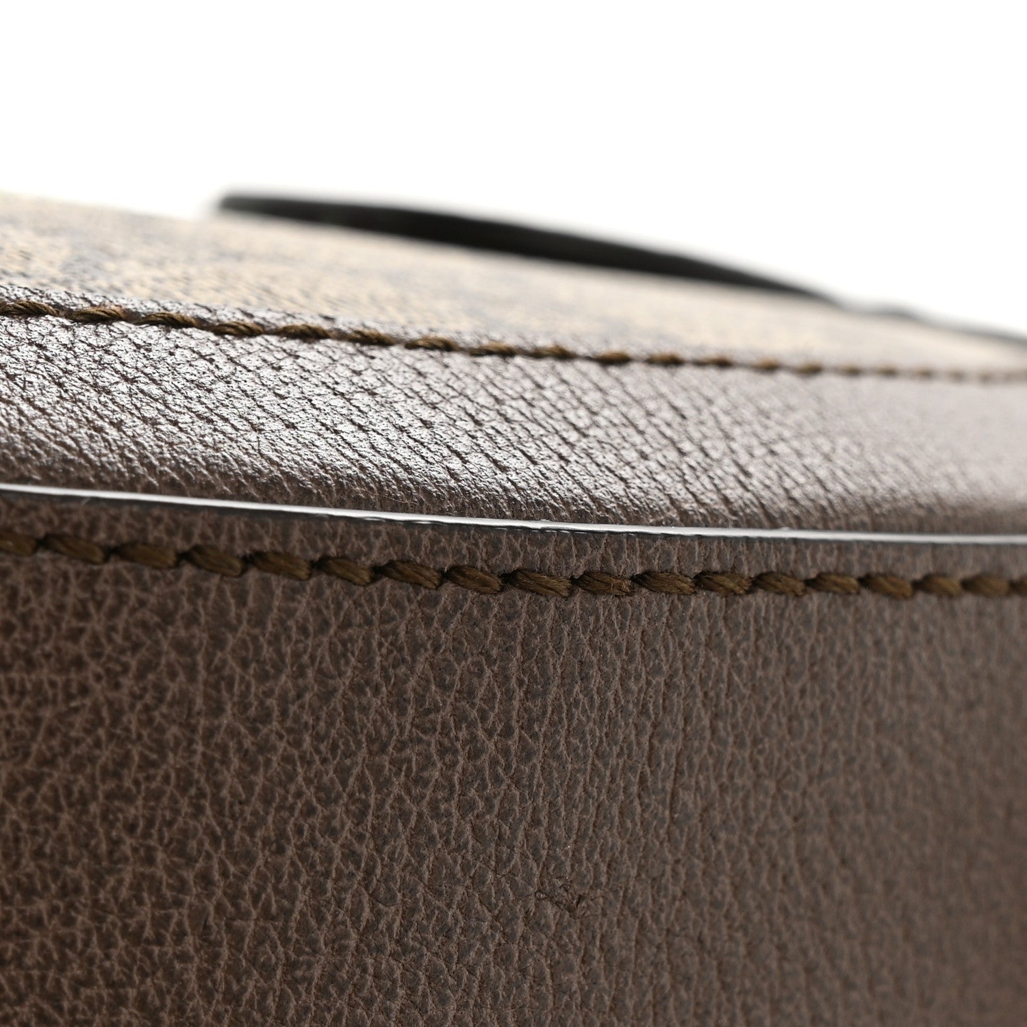 GG Supreme Monogram Web Mini Ophidia Round Shoulder Bag Brown