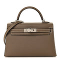 Epsom Mini Kelly Sellier 20 Etoupe