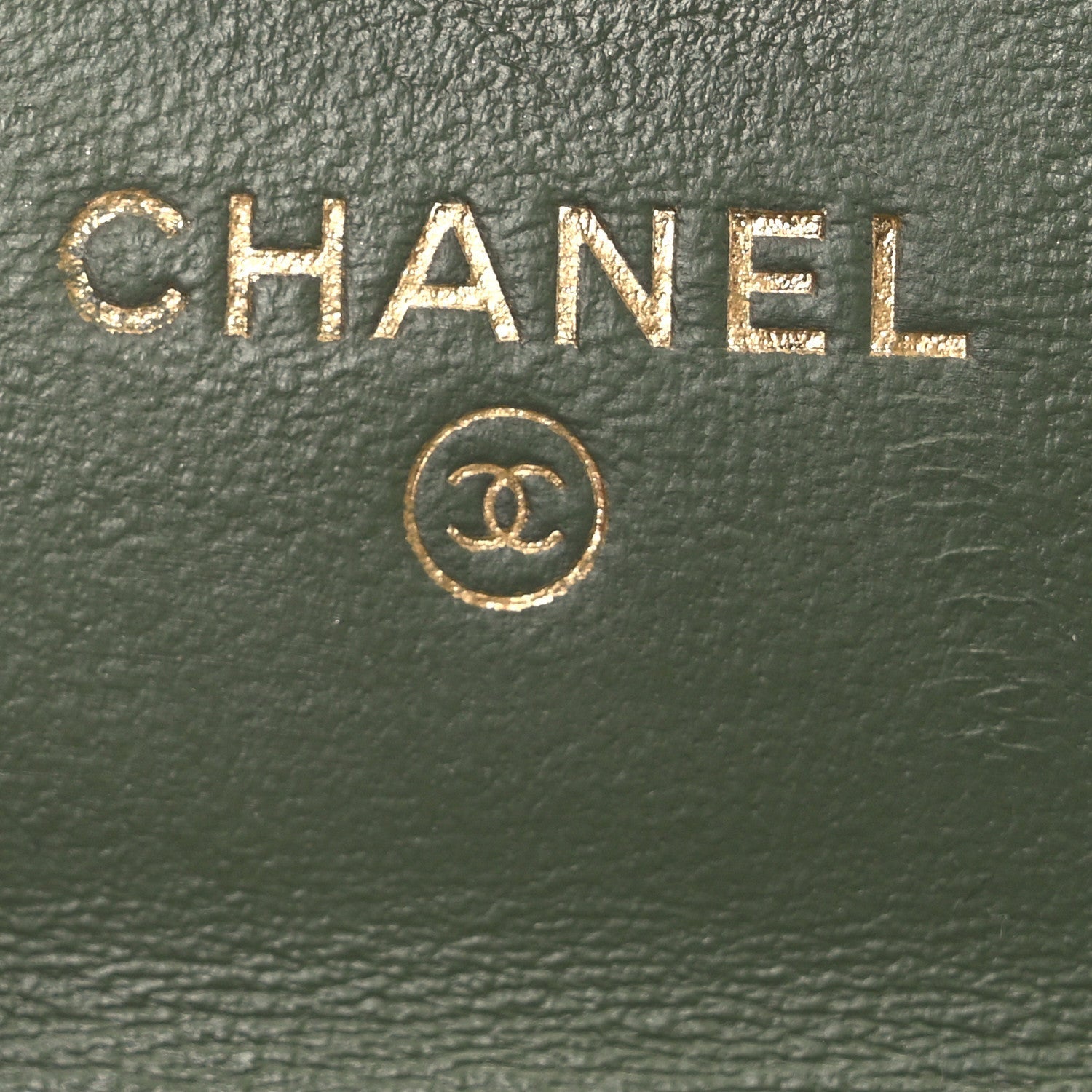 Lambskin Quilted Trendy CC Card Holder On Chain Green
