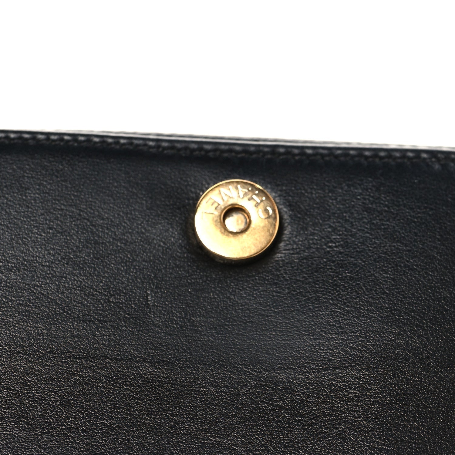 Caviar Quilted Boy Wallet On Chain WOC Black