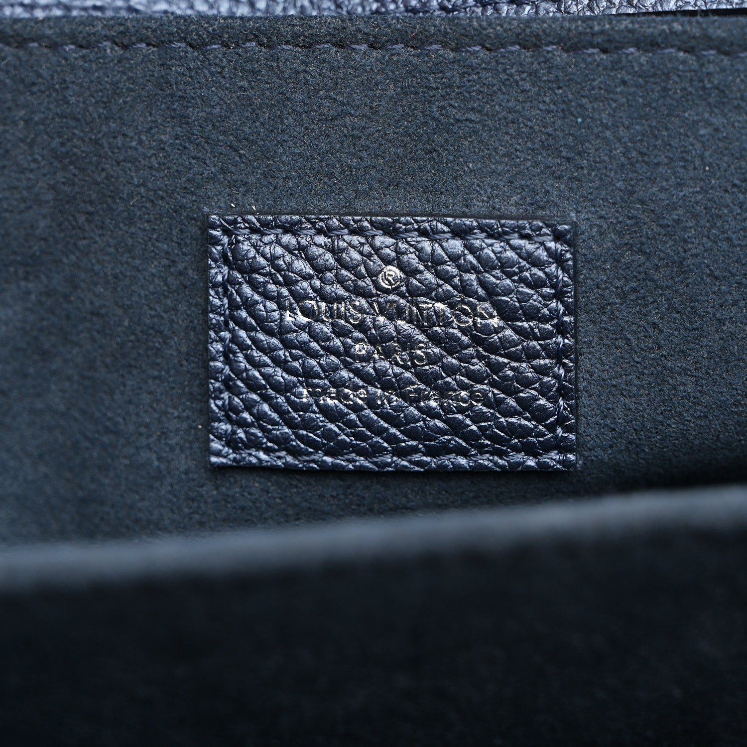 Metallic Empreinte Monogram Giant Pochette Metis Navy Nacre