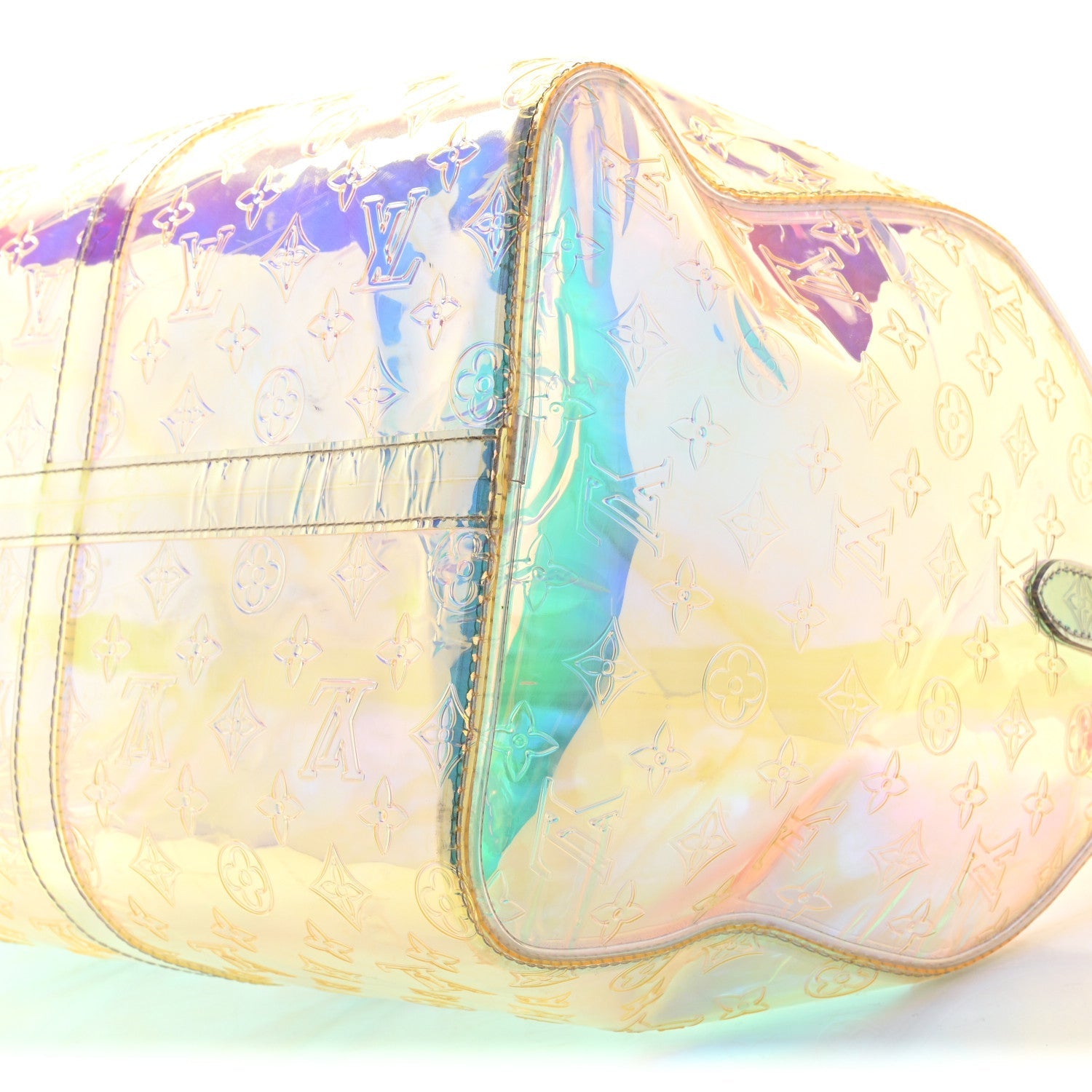 PVC Monogram Keepall Bandouliere 50 Iridescent Prism