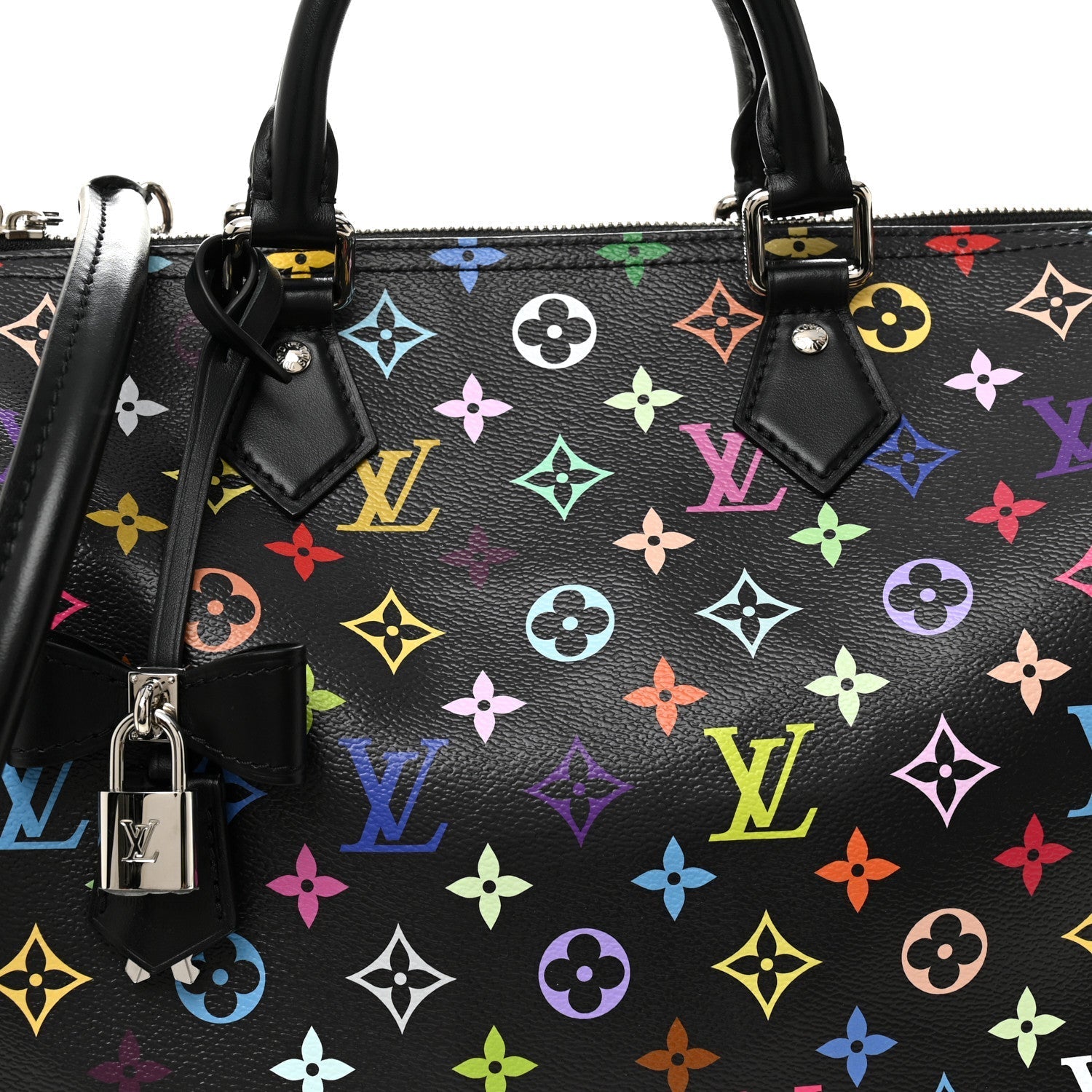 LV X TM Monogram Multicolor Speedy Soft 30 Black
