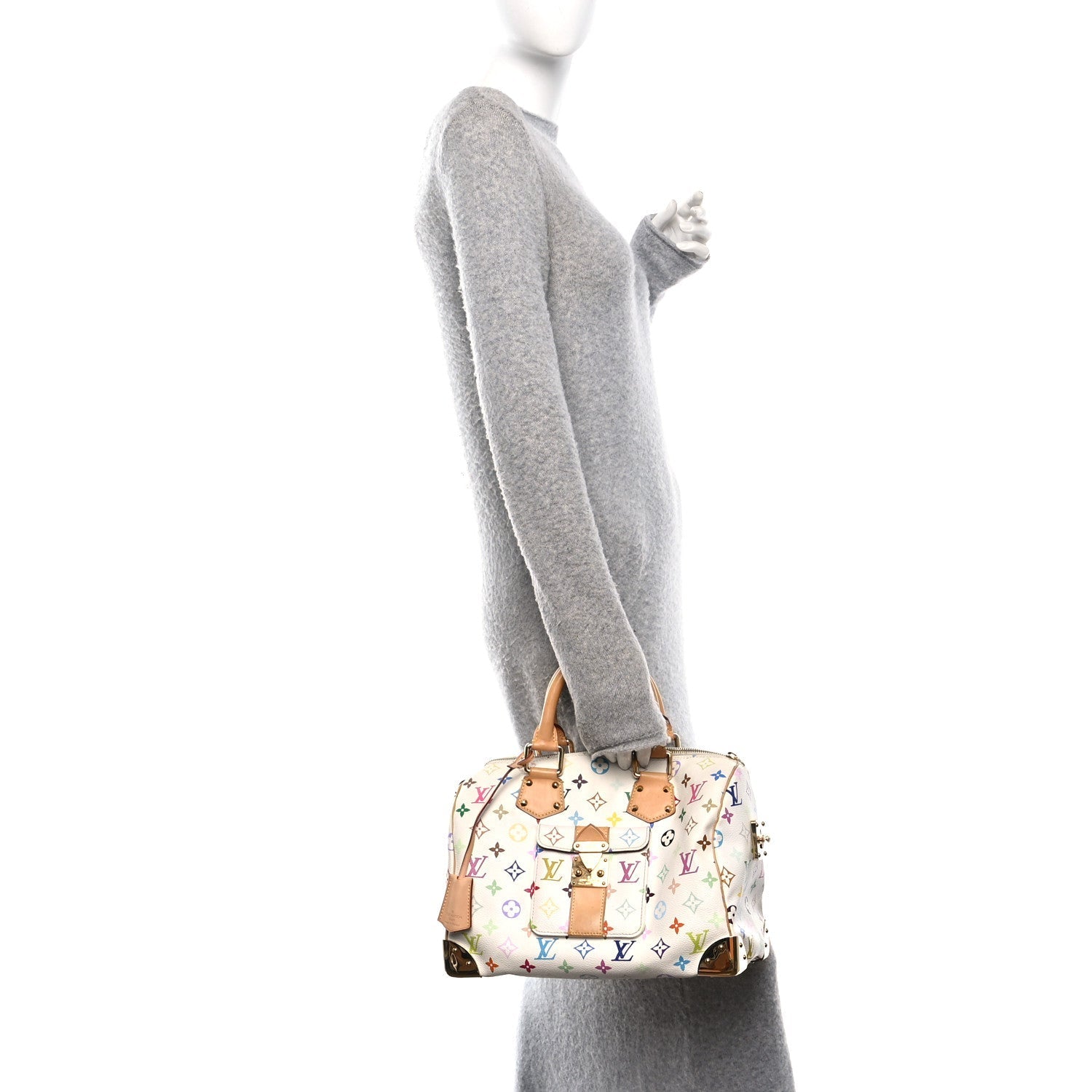 Monogram Multicolor Speedy 30 White