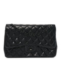 Lambskin Quilted Jumbo Double Flap So Black