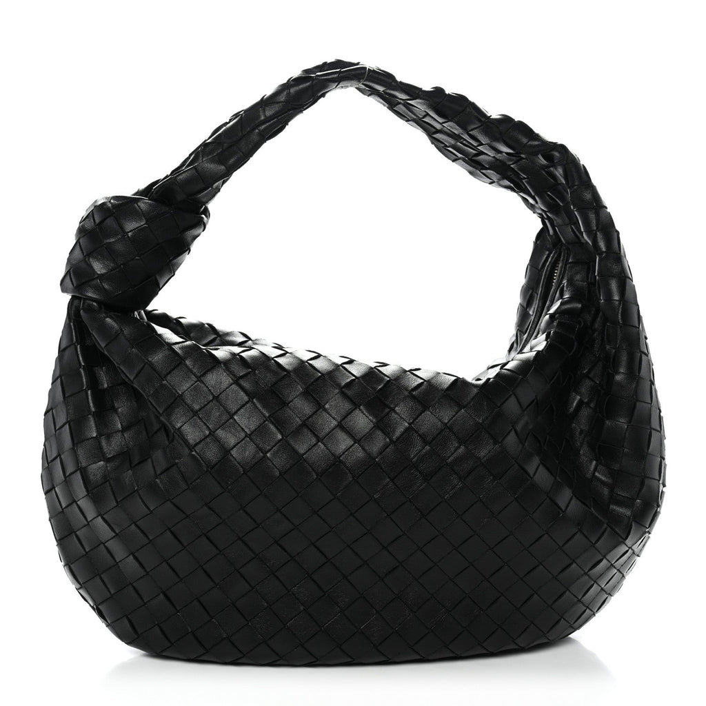 Nappa Intrecciato Small Jodie Hobo Black
