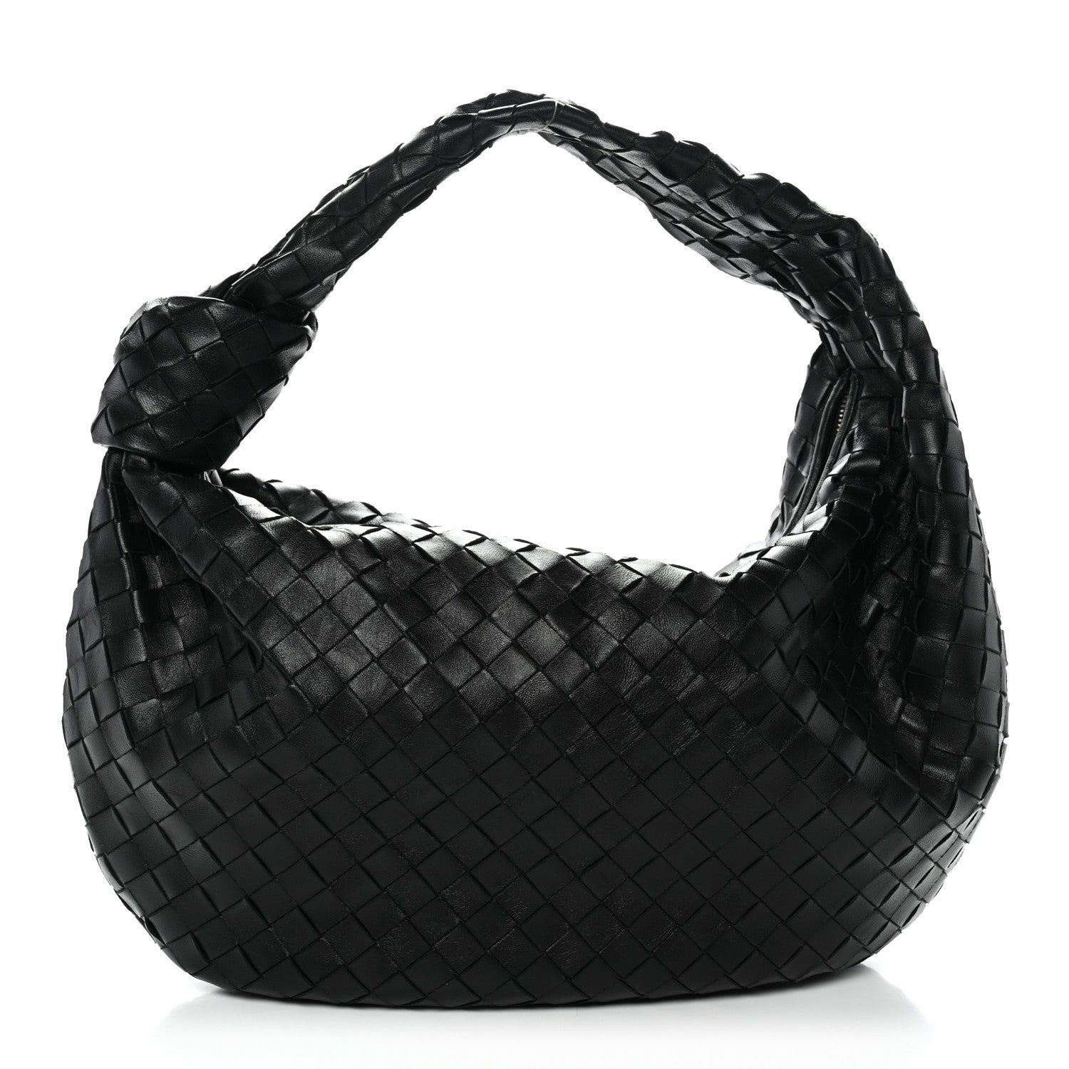 Nappa Intrecciato Small Jodie Hobo Black