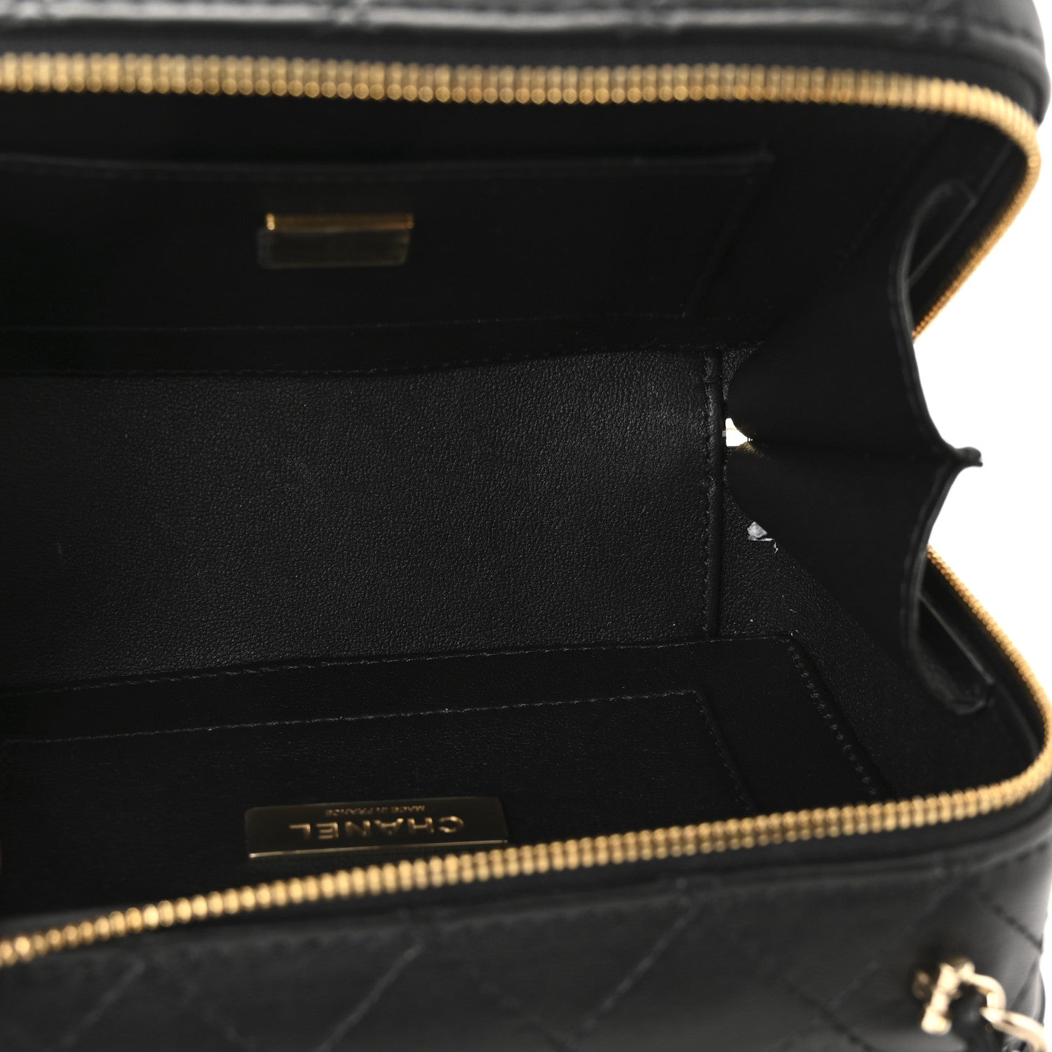 Lambskin Quilted Coco Click Bag Black