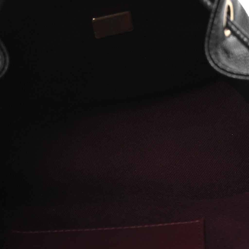 Caviar Quilted Mini Business Affinity Backpack Black