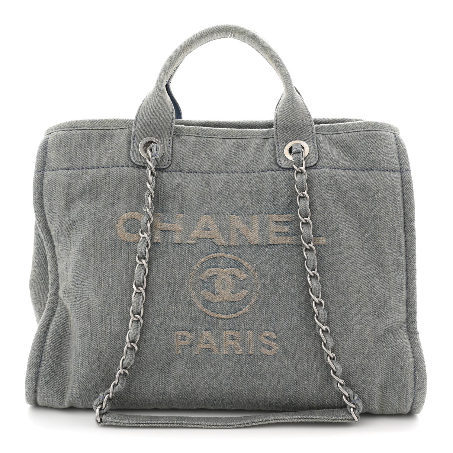 Denim Medium Deauville Tote Light Blue