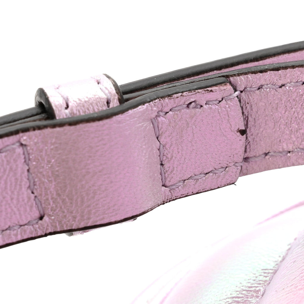 Iridescent Nappa Chevron Matelasse Small GG Marmont Chain Shoulder Bag Iridescent Escape Pink