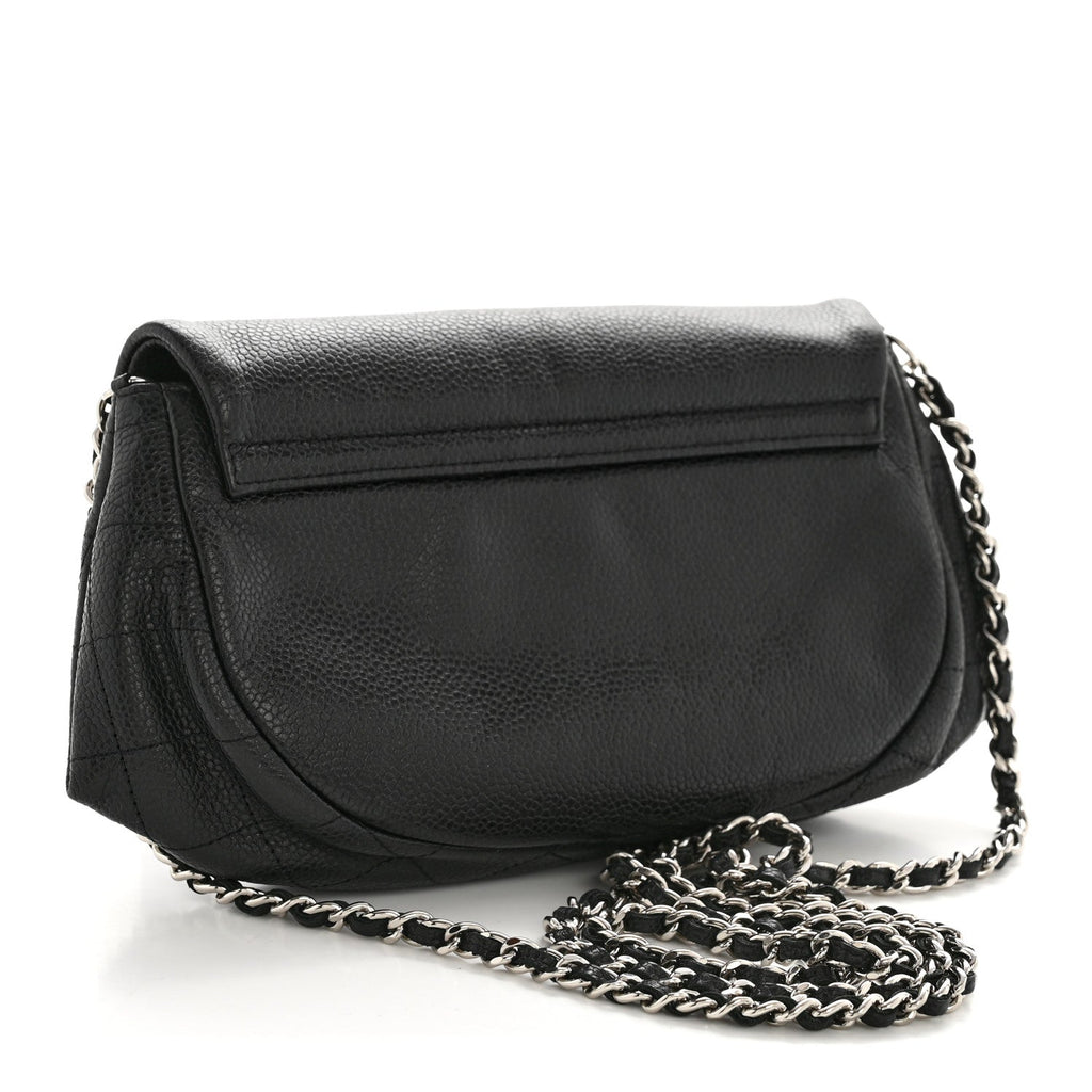 Caviar Half Moon Wallet On Chain WOC Black