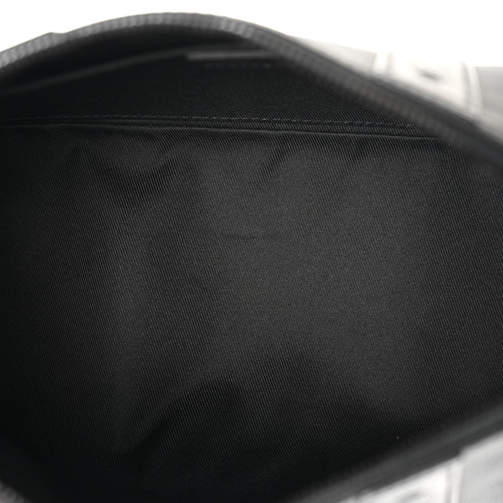 Grained Calfskin Aerogram City Keepall Black