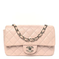 Caviar Quilted Mini Rectangular Flap Light Pink