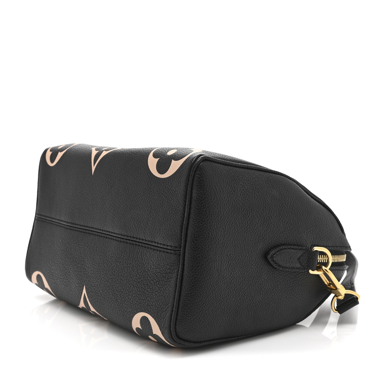 Empreinte Monogram Giant Speedy Bandouliere 25 Black Beige