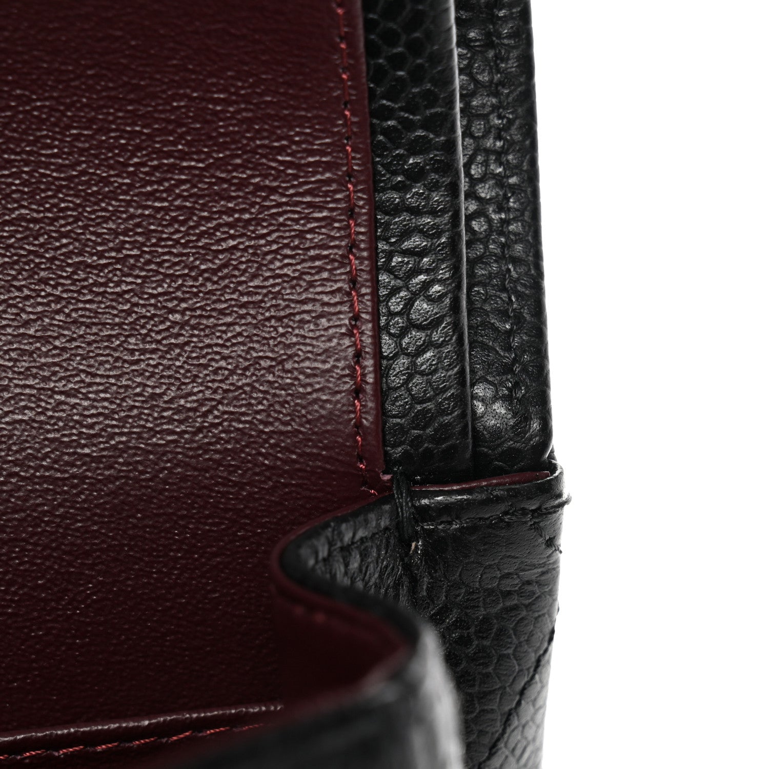 Caviar Quilted Small Double Flap Black