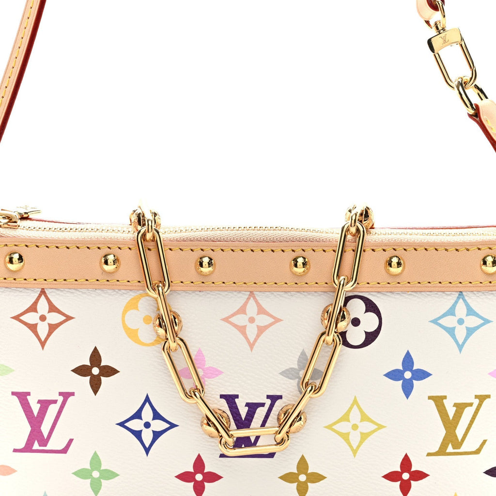 LV X TM Monogram Multicolor Pochette Accessories White