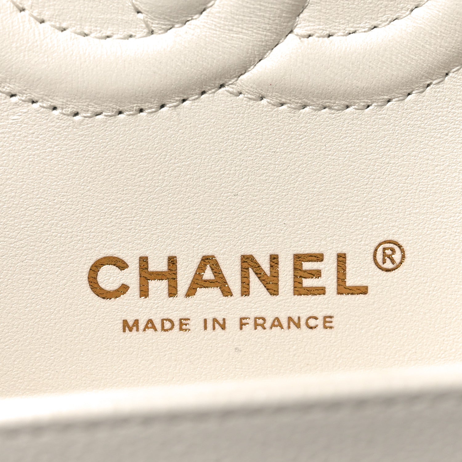 Caviar Quilted Medium Double Flap White