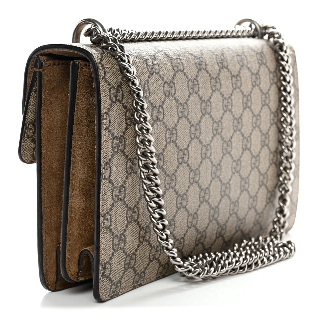 GG Supreme Monogram Small Dionysus Shoulder Bag Taupe