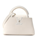 Taurillon Capucines East West Mini Optic White