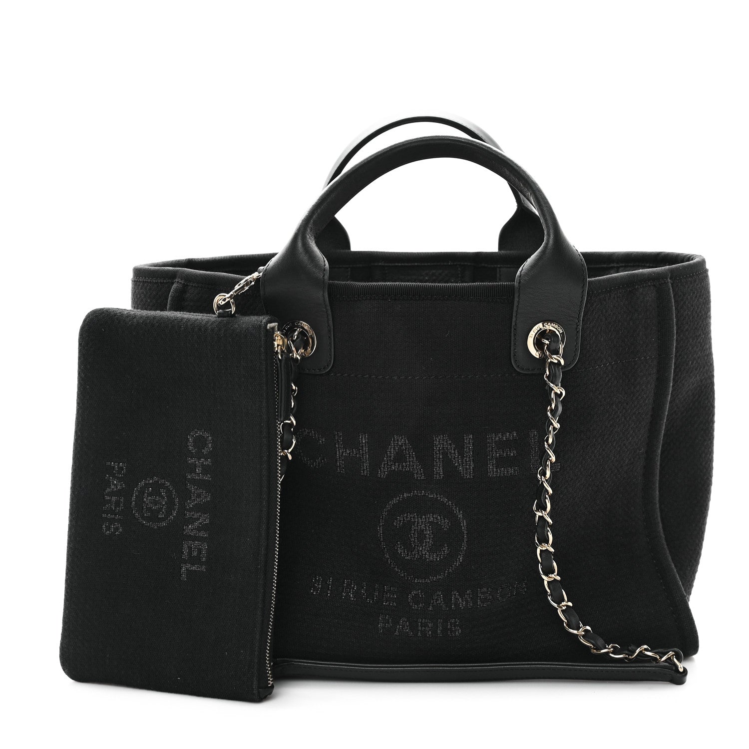 Mixed Fibers Small Deauville Tote Black
