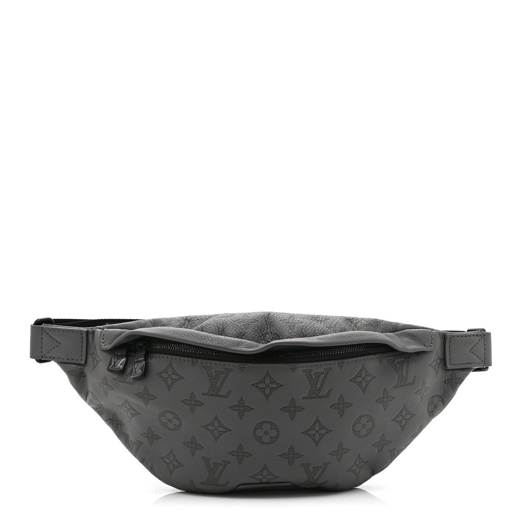 Calfskin Monogram Shadow Discovery Bumbag PM Gray