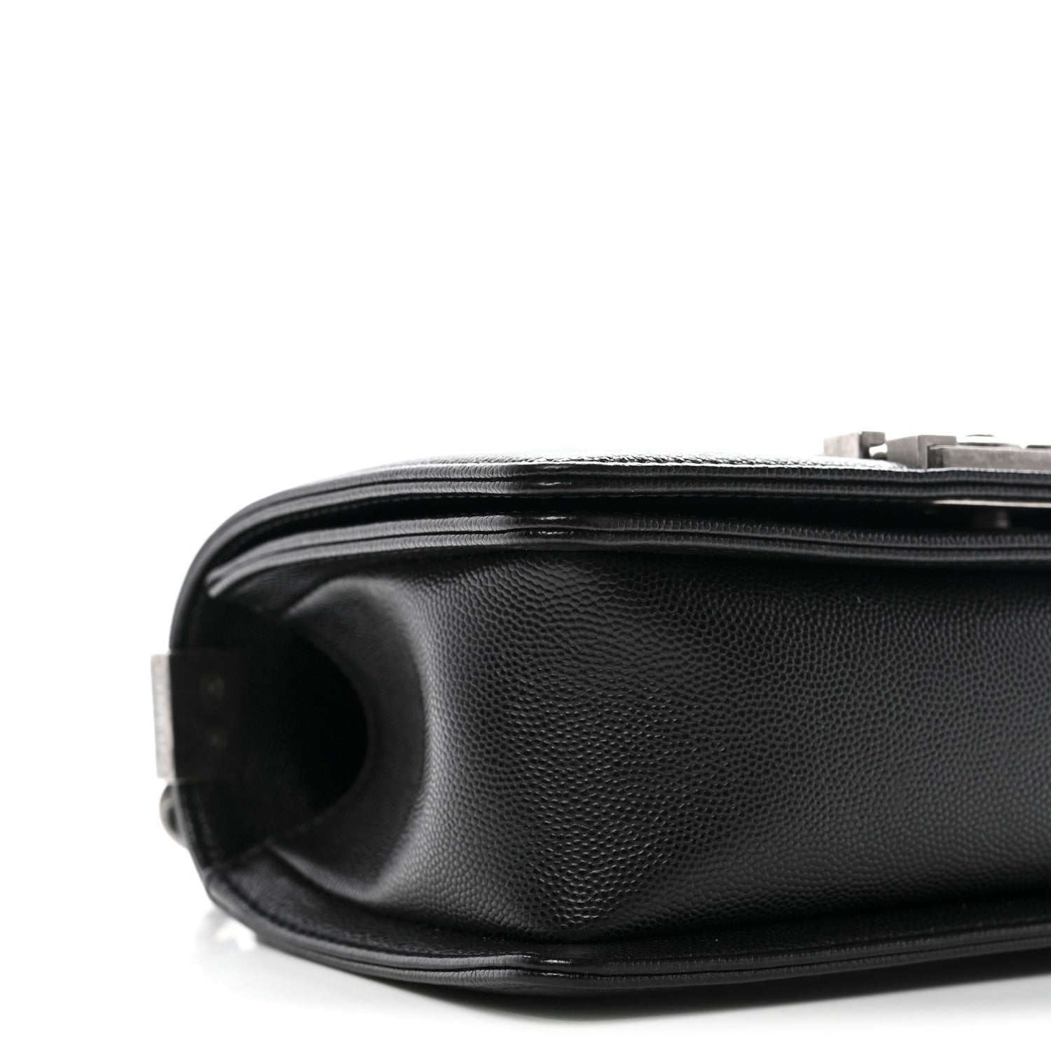 Caviar Quilted Small Boy Flap Black