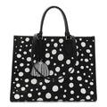Monogram Kusama Dots Onthego MM Black White