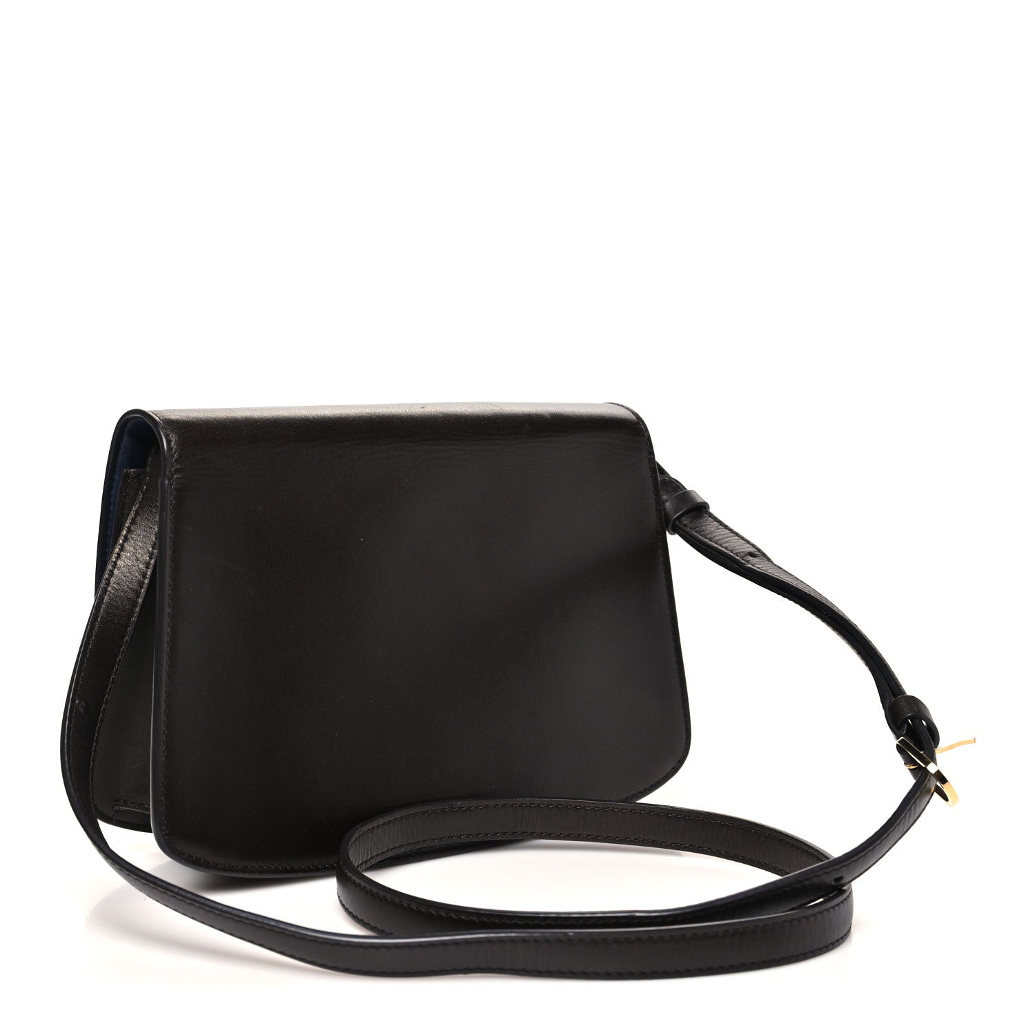 Sleek Calfskin The Sofia 8.75 Crossbody Dark Brown
