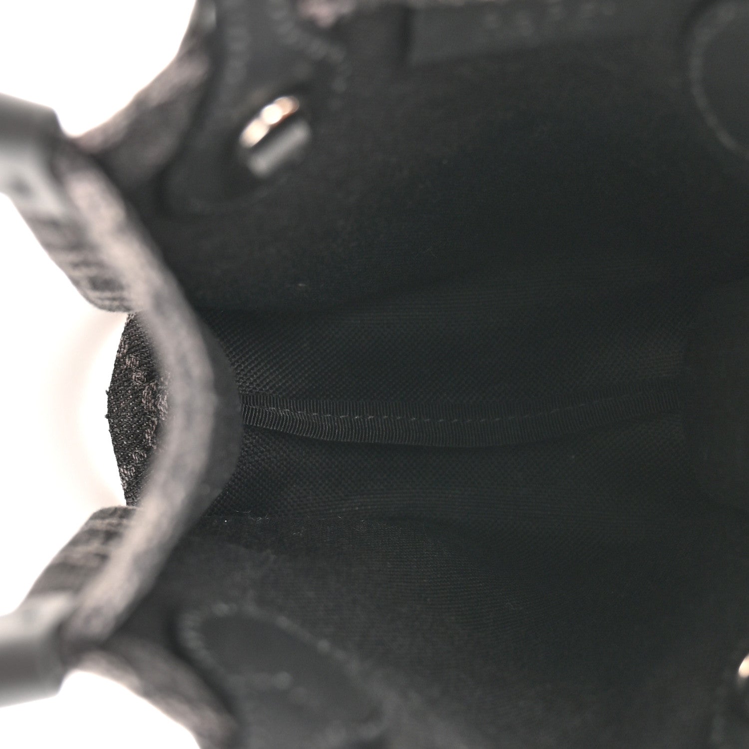Denim GG Monogram Dollar Calfskin Mini Ophidia Tote Black Grey